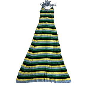 Hansen & Gretel Freddie Dress in Ultramarine Green Blue Yellow